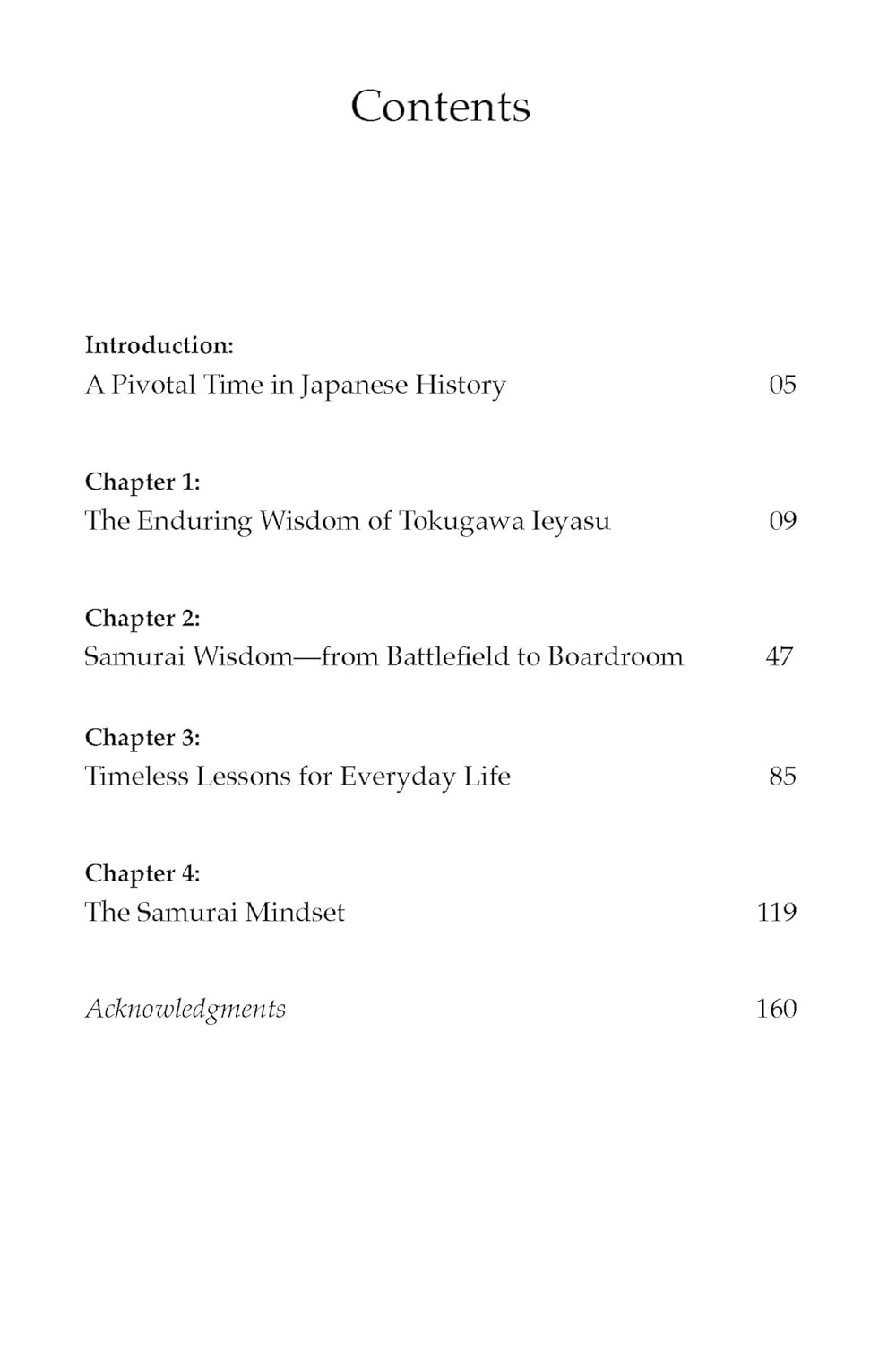 Wisdom of the Shoguns