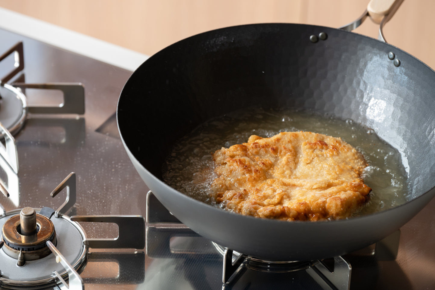 Nitrided Carbon Steel Wok Pan 32cm