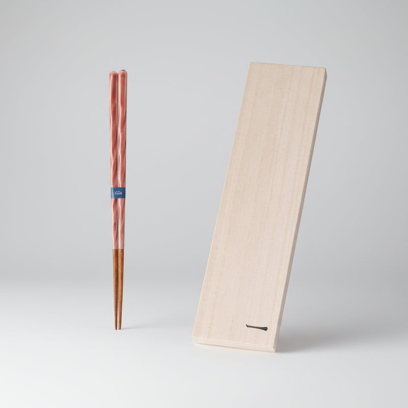 Kawai Kurabi Pink Chopsticks 23cm