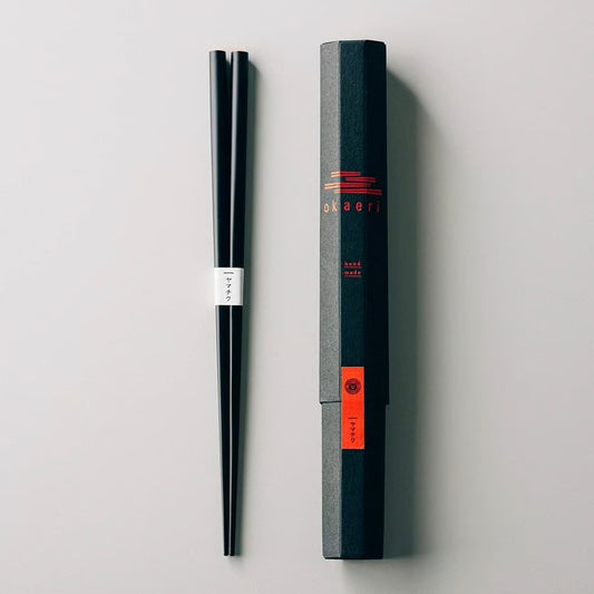 Yamachiku Kumamon x Okaeri Bamboo Chopsticks 23cm - Black