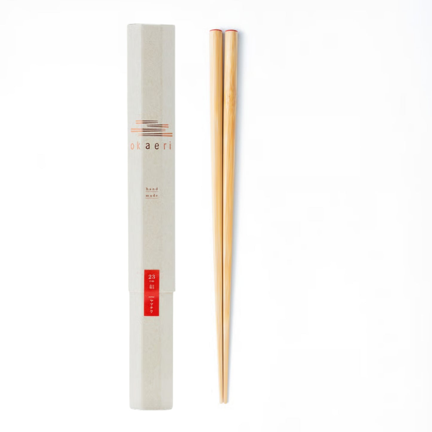 Yamachiku Okaeri Natural Bamboo Chopsticks 23cm - Slim