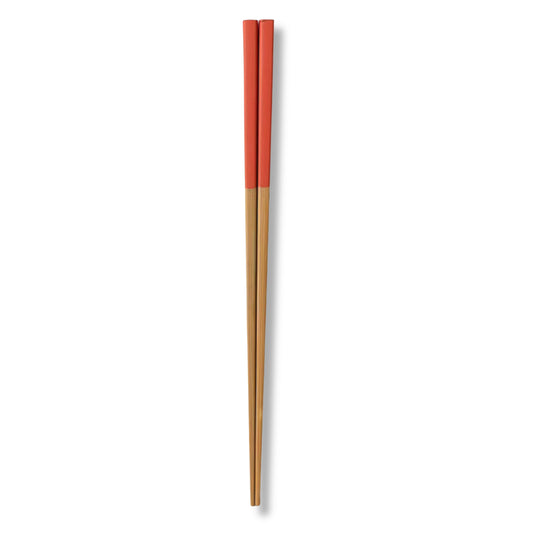 Yamachiku Susu Square Bamboo Chopsticks 23cm - Orange