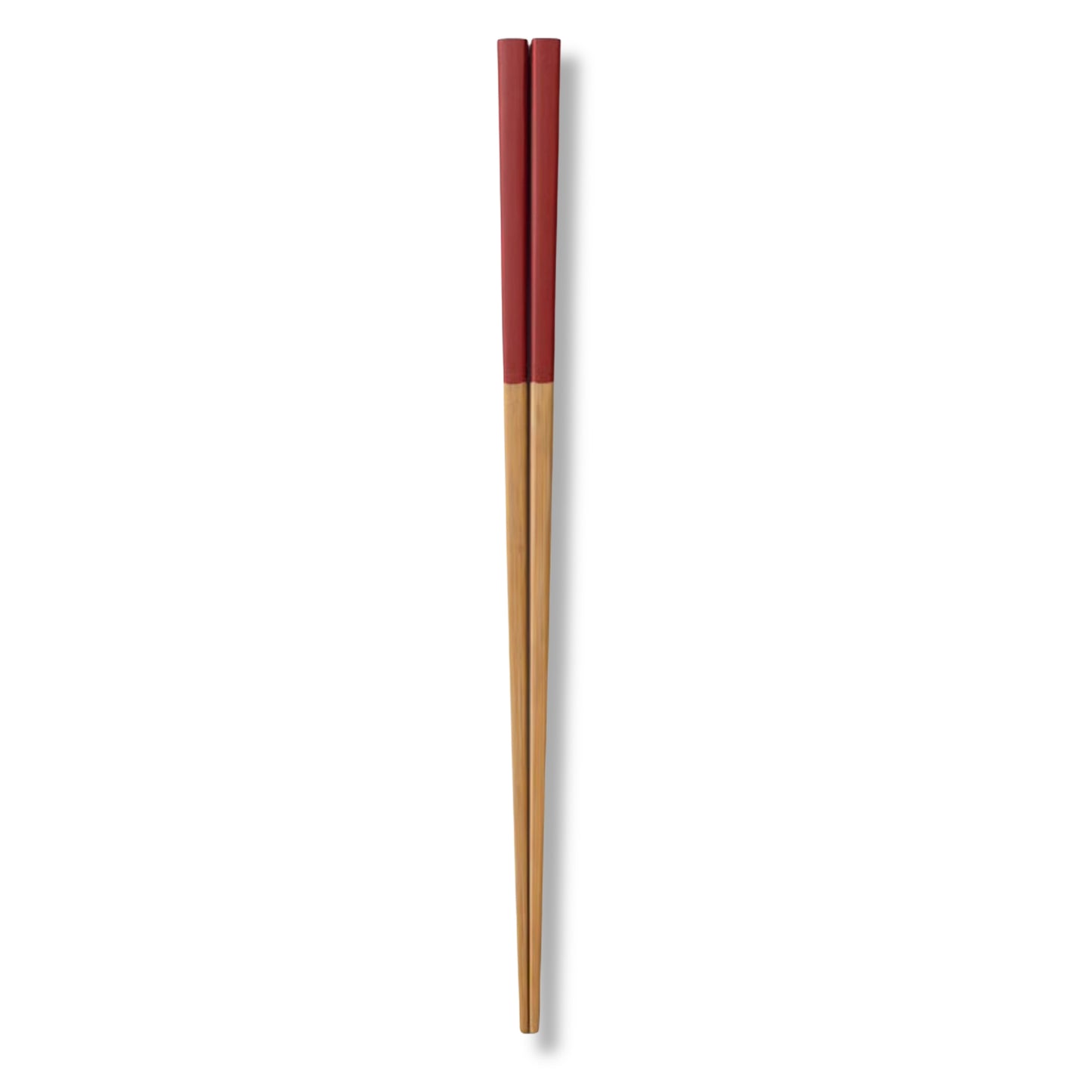 Yamachiku Susu Square Bamboo Chopsticks 23cm - Red