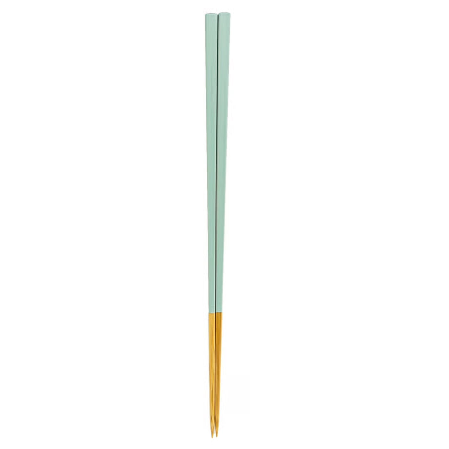 Yamachiku Sweet Urushi Bamboo Chopsticks 23.5cm - Mint Blue