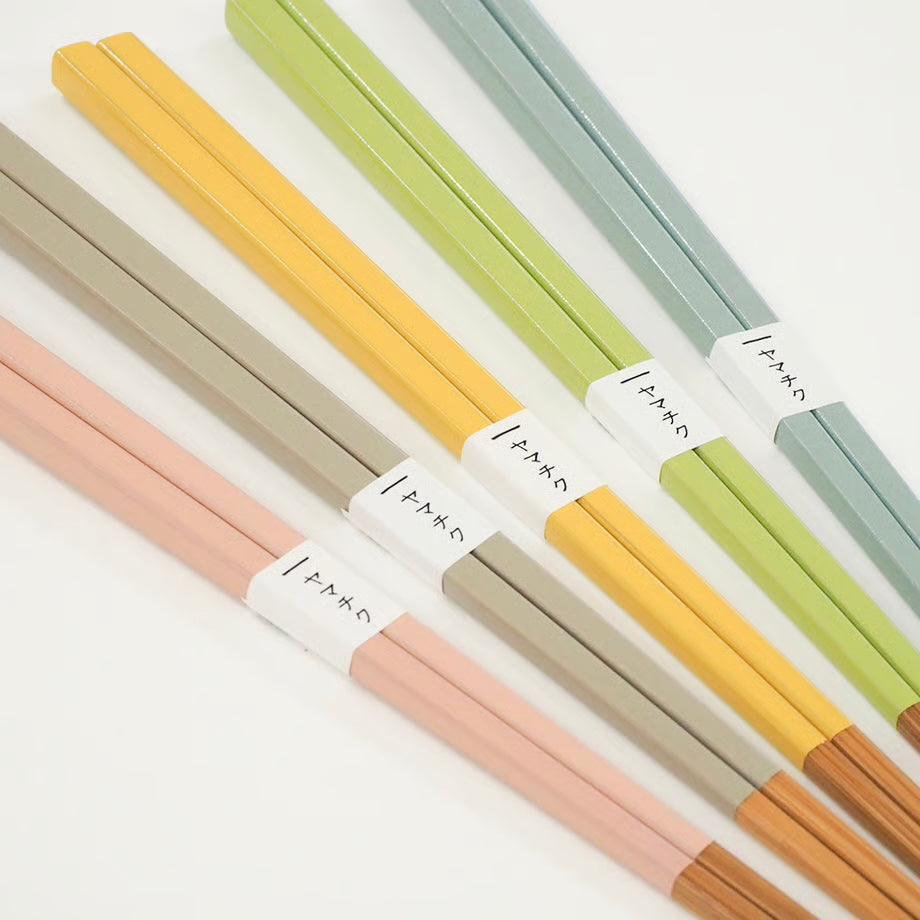 Yamachiku Sweet Urushi Bamboo Chopsticks 23.5cm - Mint Blue