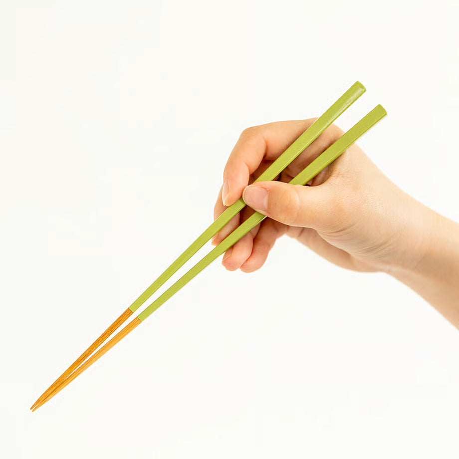 Yamachiku Sweet Urushi Bamboo Chopsticks 23.5cm - Mint Blue