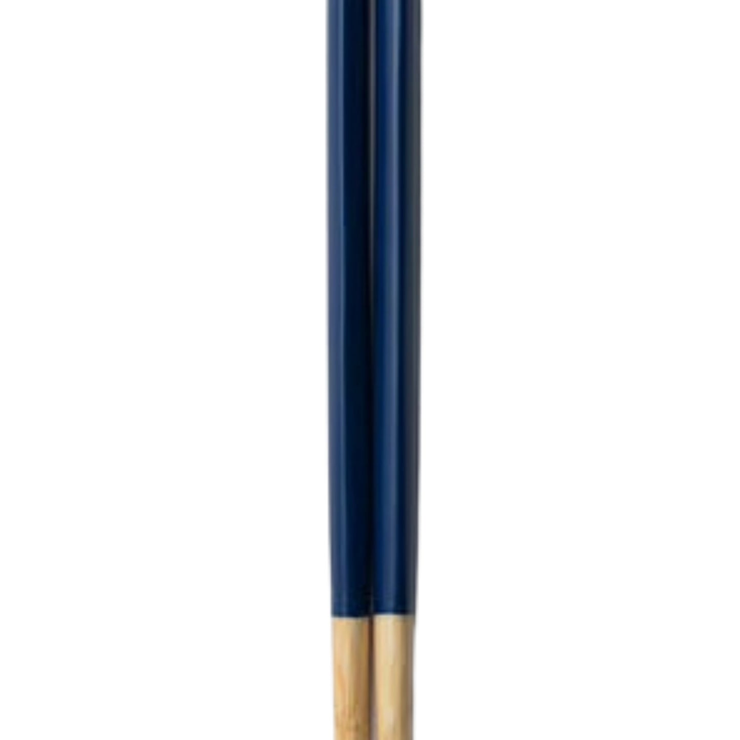 Yamachiku White Bamboo Navy Serving Chopsticks 33cm