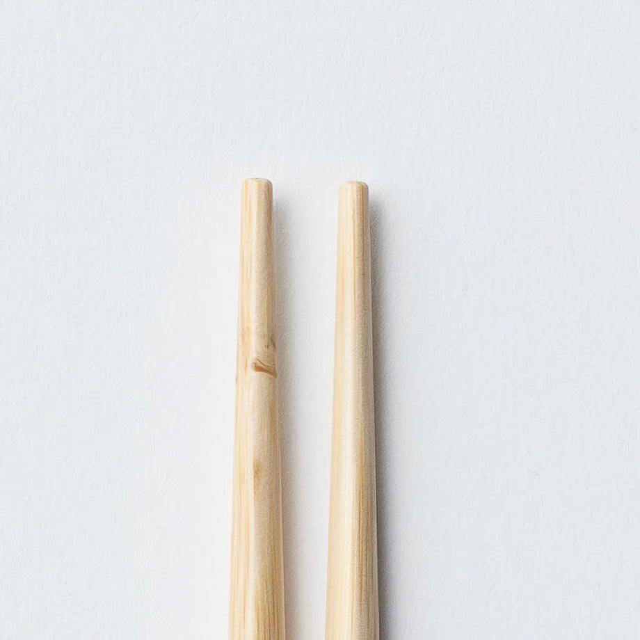 Yamachiku White Bamboo Navy Serving Chopsticks 33cm