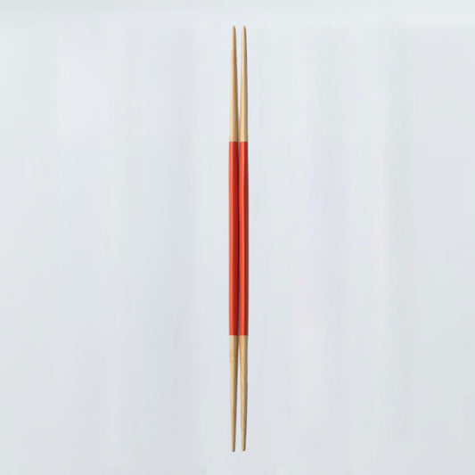 Yamachiku White Bamboo Orange Serving Chopsticks 33cm