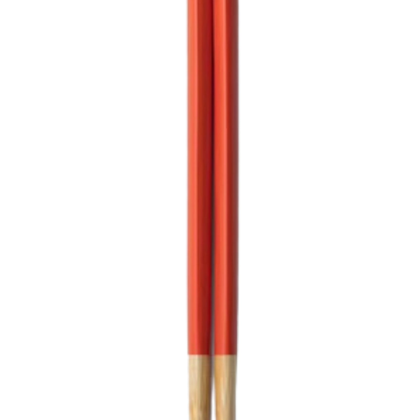 Yamachiku White Bamboo Orange Serving Chopsticks 33cm