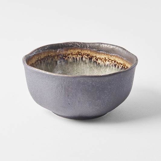 Akane Grey uneven round bowl 15cm