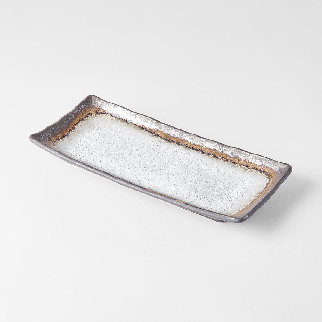 Akane Grey sashimi plate 29cm
