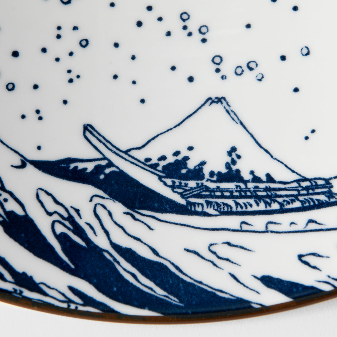 Great Wave Blue Ramen Bowl 24cm