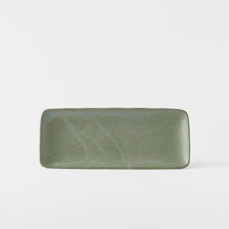 Green fade sashimi plate 29cm