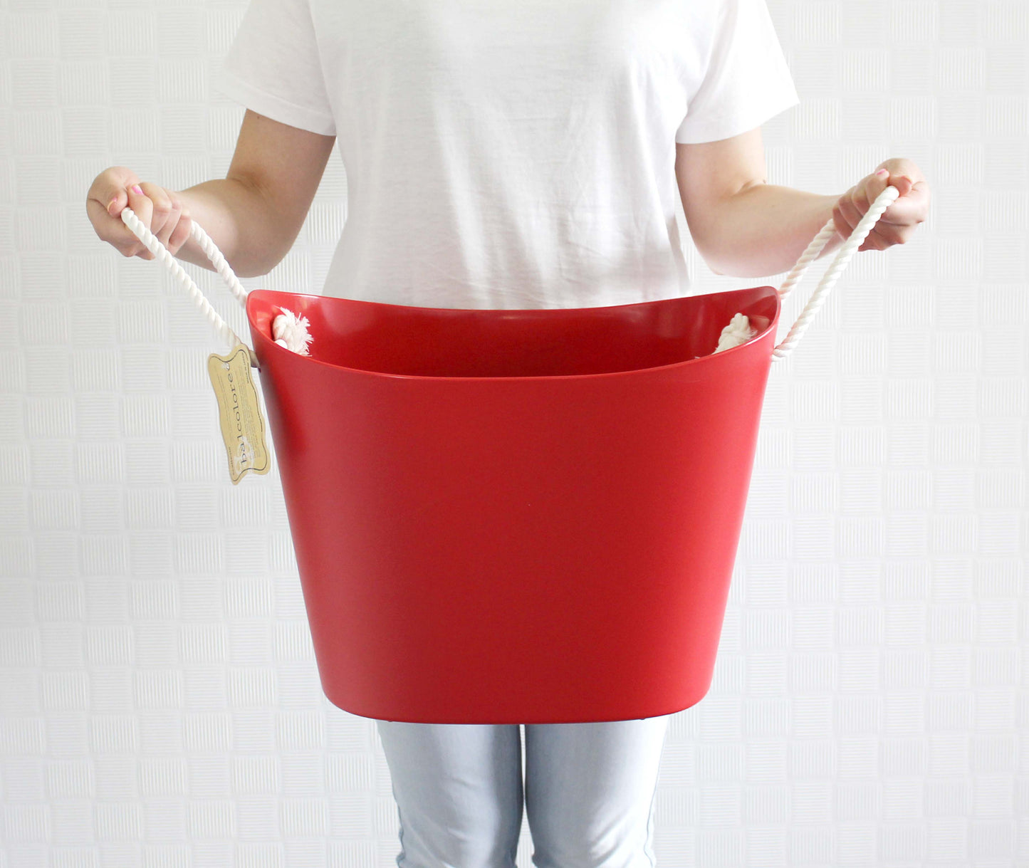 Hachiman Balcolore M Storage Basket 19L - Light Blue