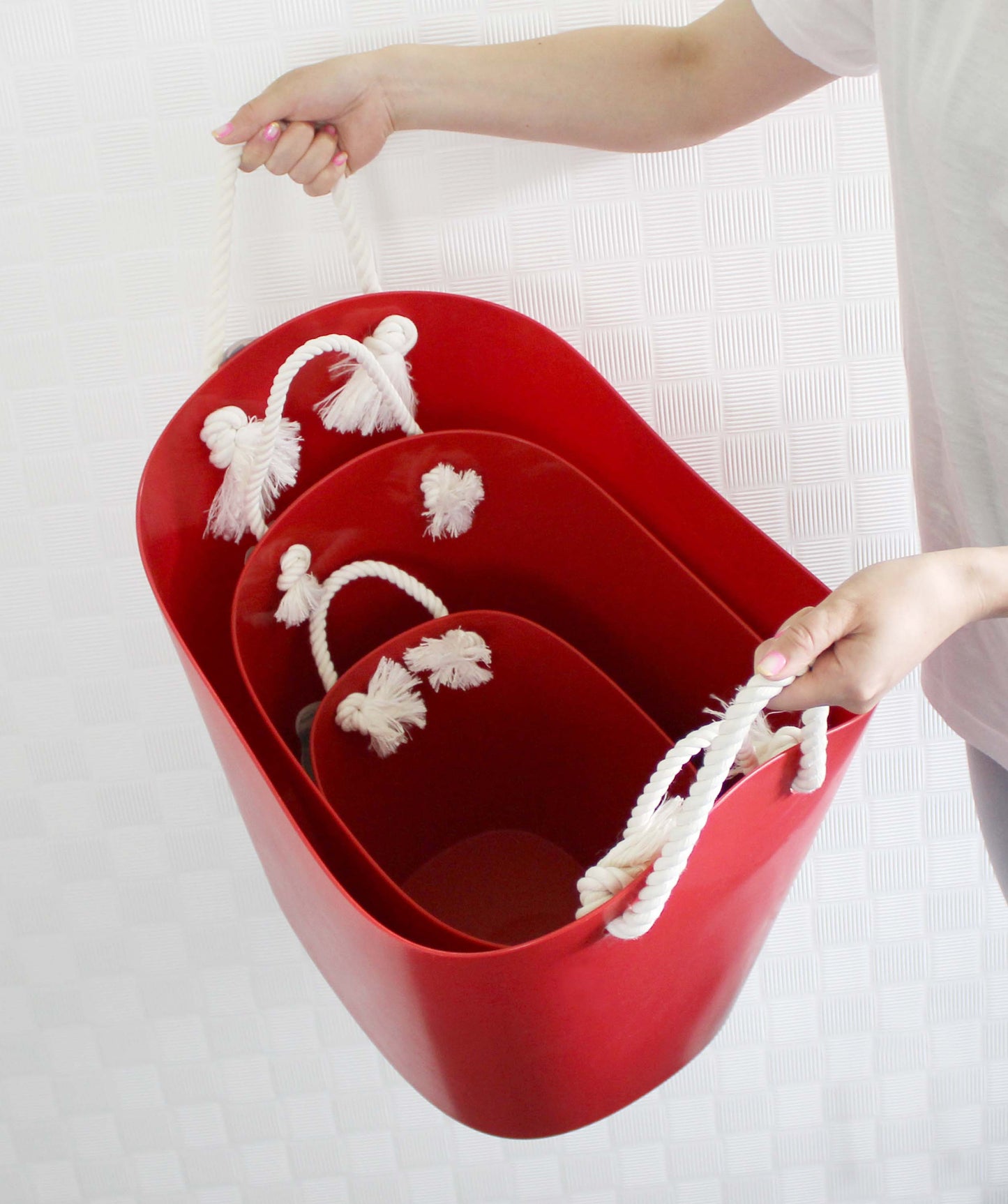 Hachiman Balcolore M Storage Basket 19L - Light Blue