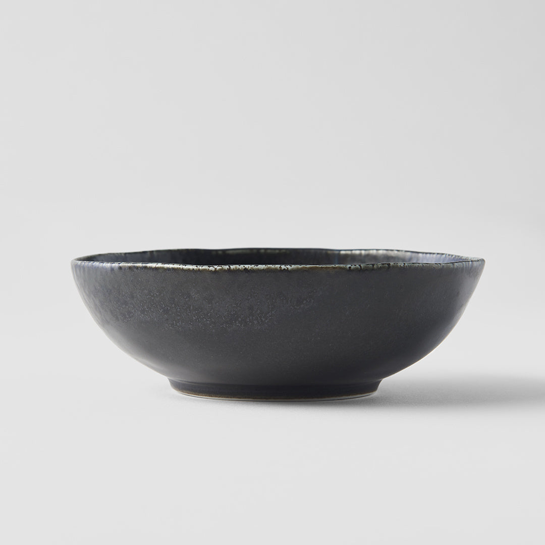 BB Black oval open bowl 14cm