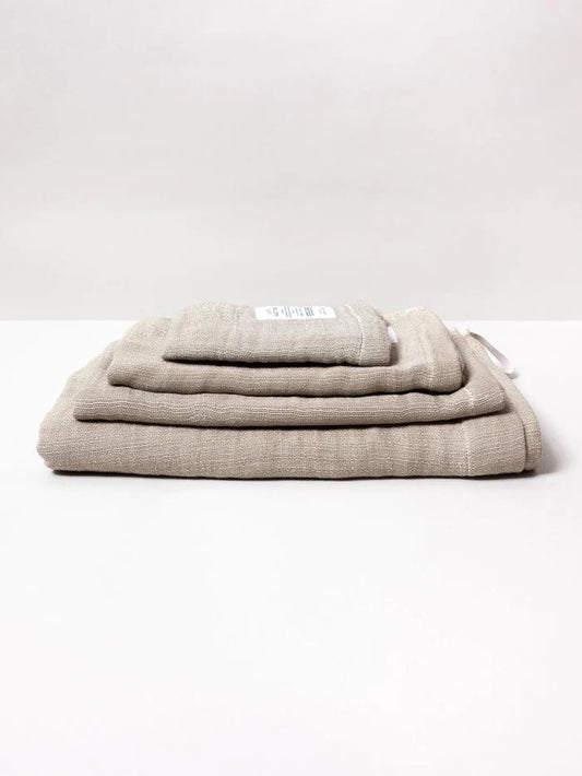 Shinto 2.5 ply gauze bath towel medium beige - 58 x 100cm