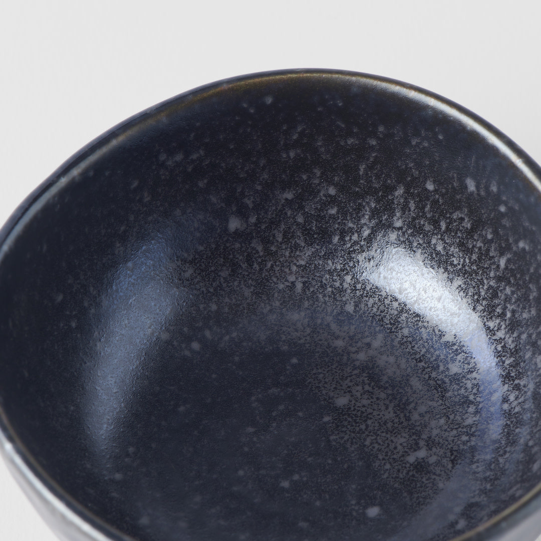 Matt Black uneven edge sauce dish 8cm