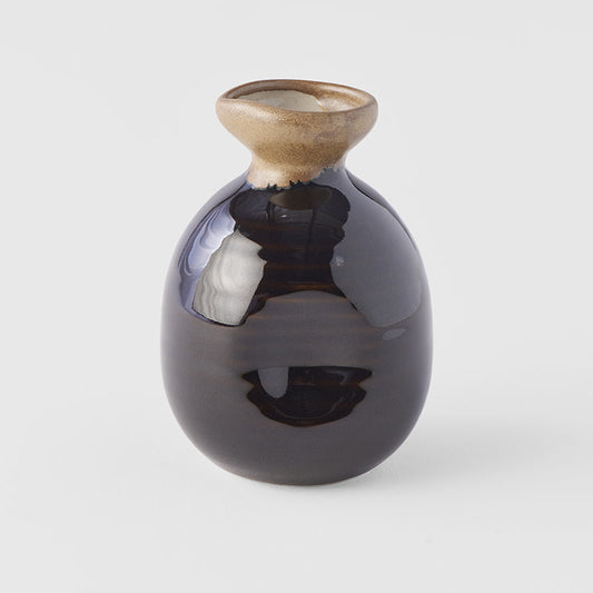 Sake jug black with copper 220ml