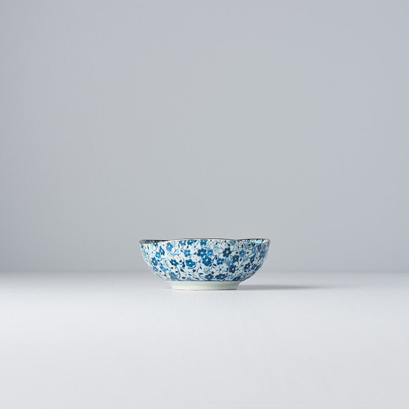 Blue Daisy Uneven Tapas Bowl 10cm