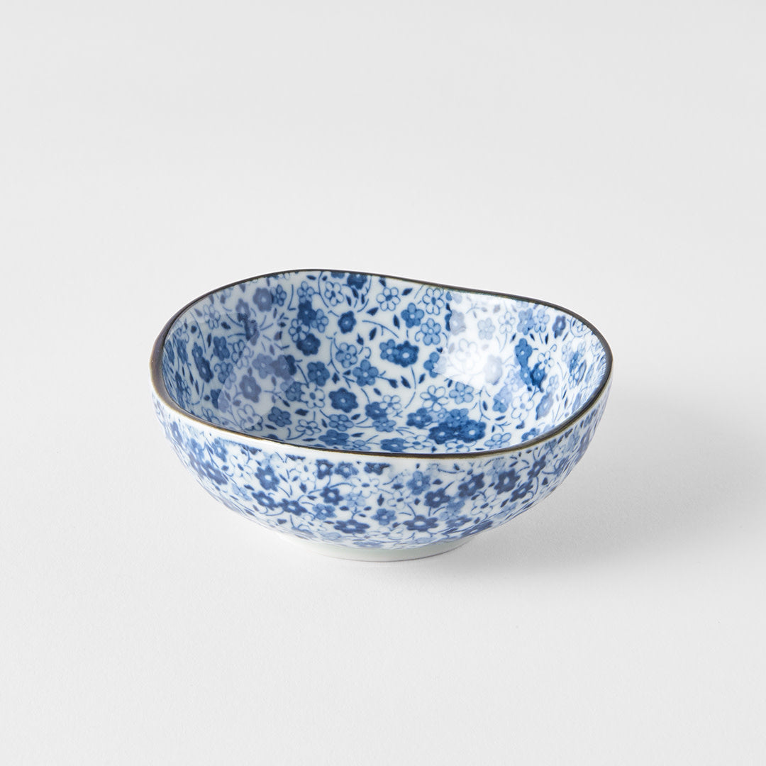 Blue Daisy Uneven Tapas Bowl 10cm