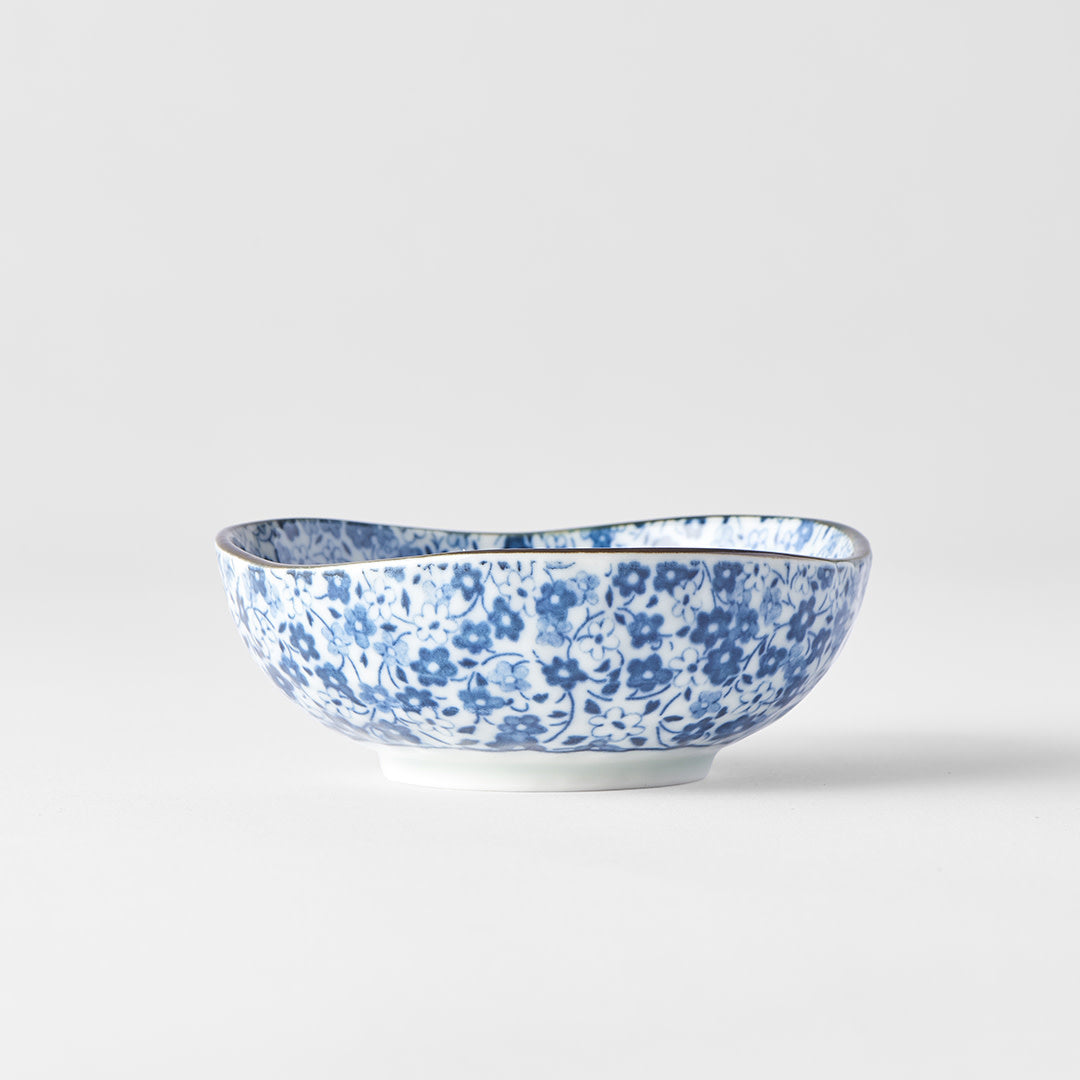 Blue Daisy Uneven Tapas Bowl 10cm