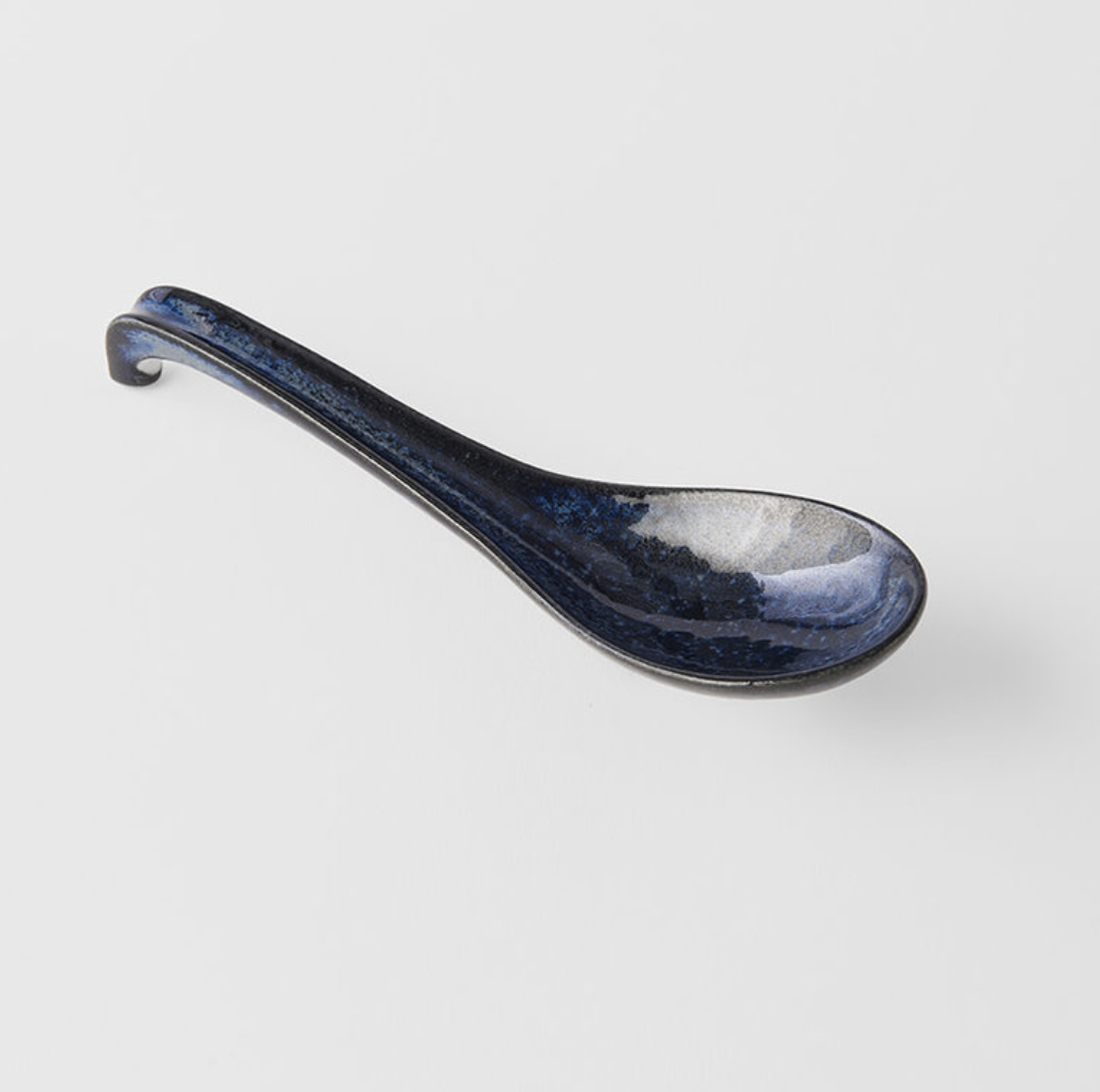 Large Indigo Blue Ramen Spoon 17.5cm