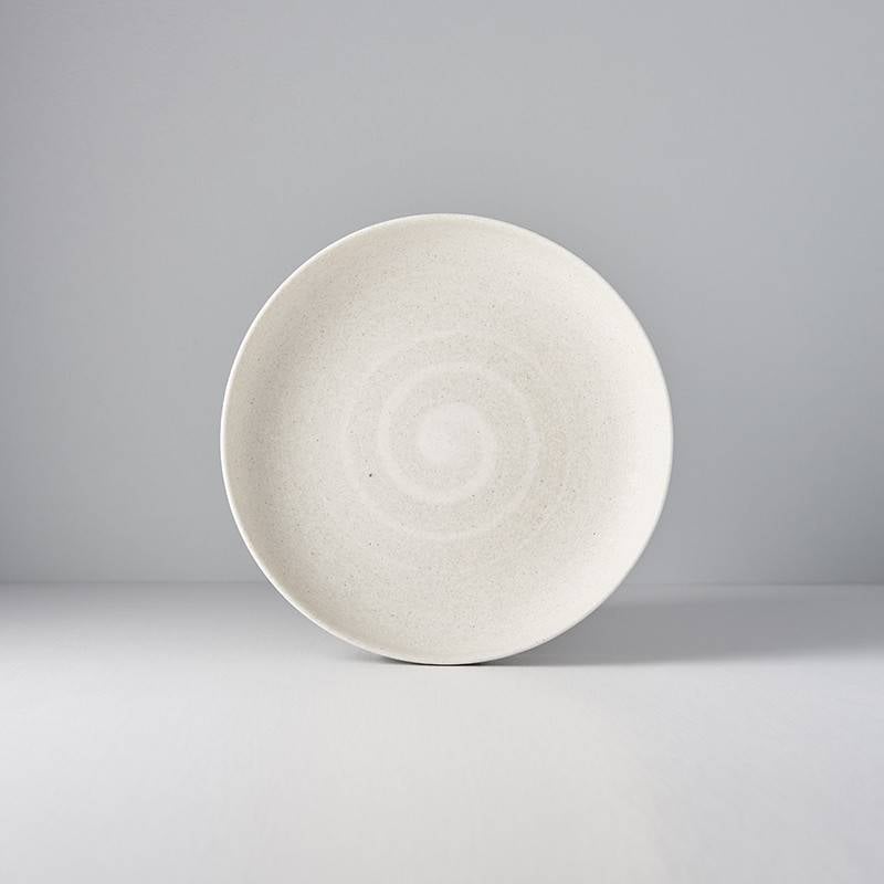 Recycled White Sand high rim 22cm