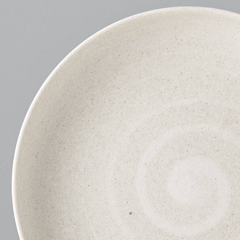 Recycled White Sand high rim 22cm