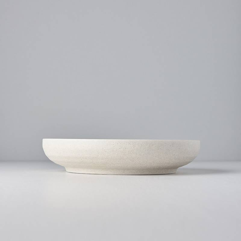Recycled White Sand high rim 22cm