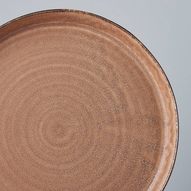 Toffee round large high rim plate 25cm