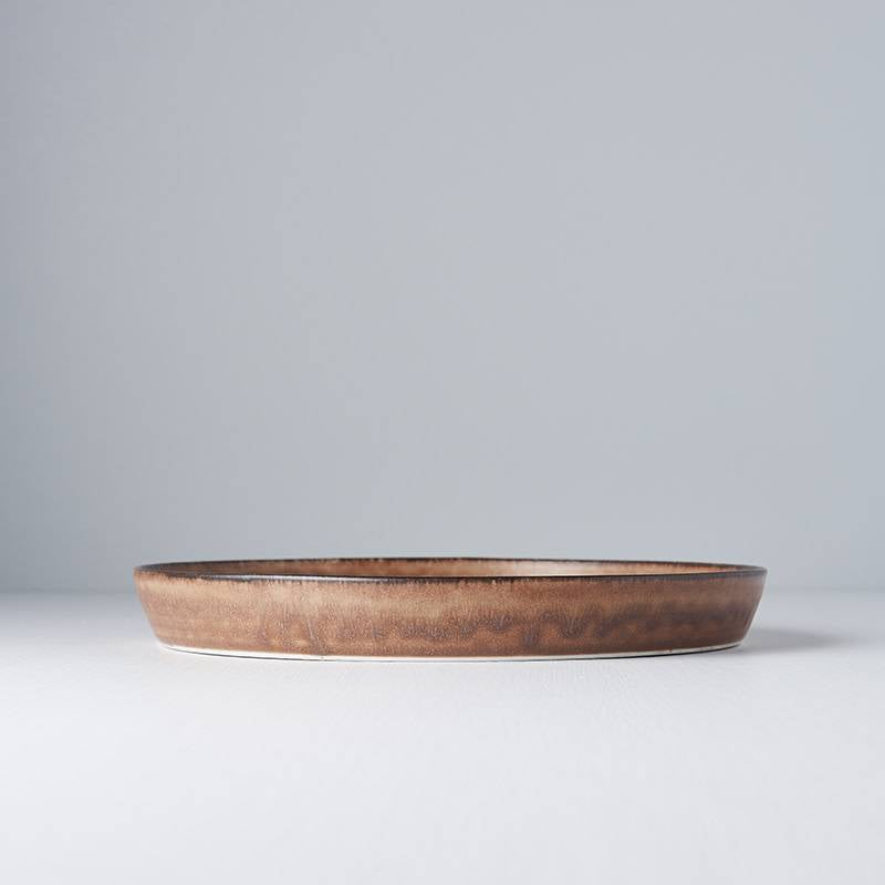 Toffee round large high rim plate 25cm