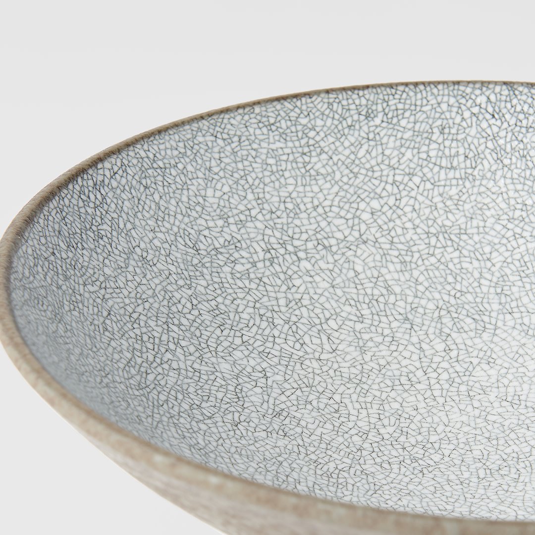 Crazed Grey Ramen Bowl 24cm