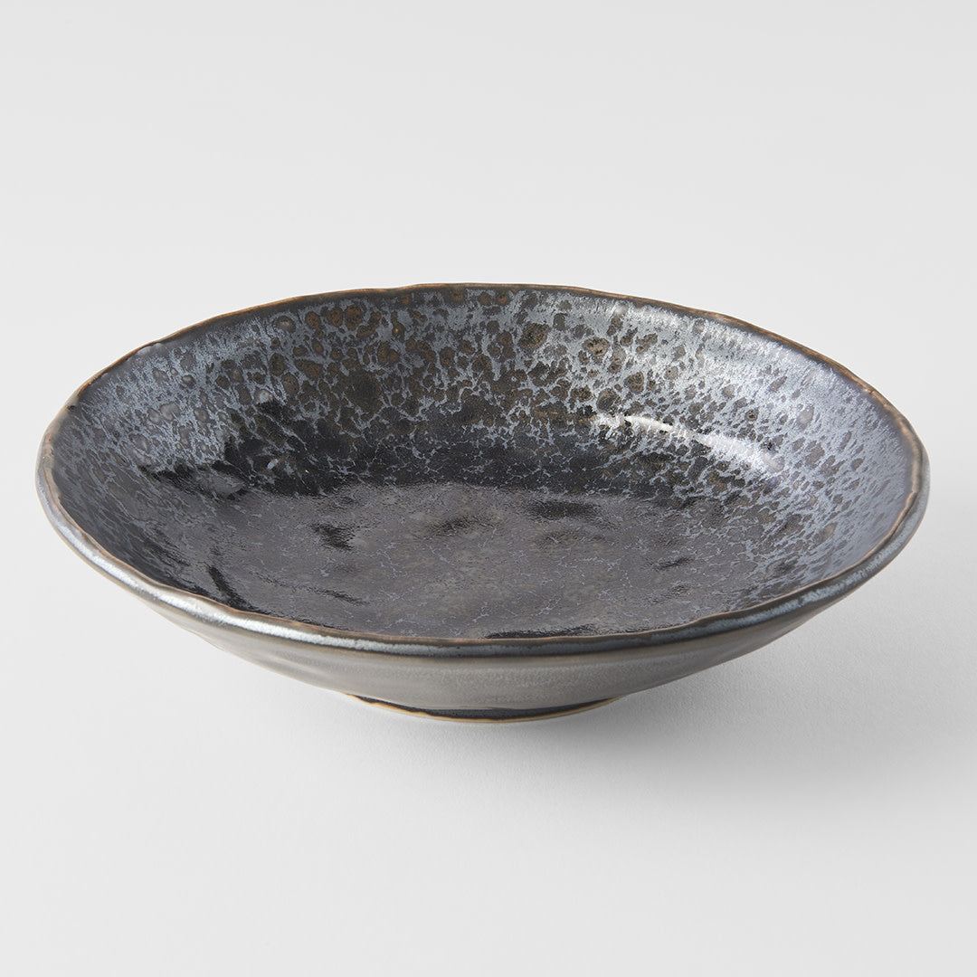Black Pearl shallow open bowl 24cm