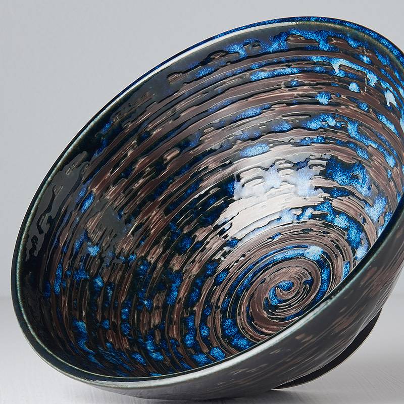 Copper Swirl udon bowl 20cm