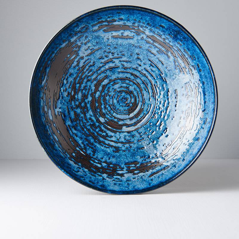 Copper Swirl open serving bowl 28cm