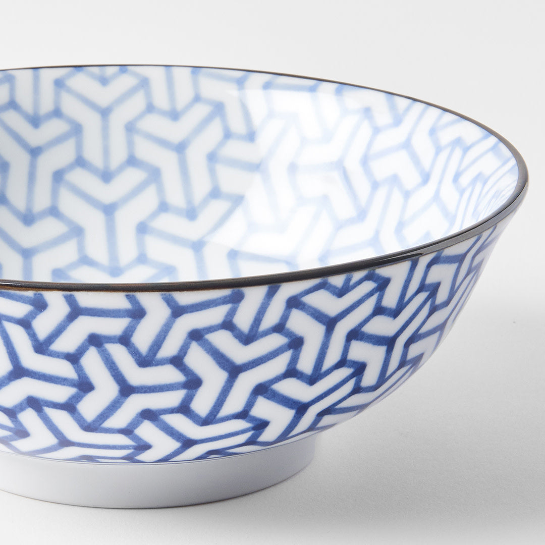 Indigo Herringbone Ikat large bowl 19cm