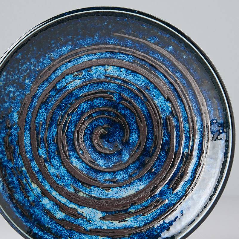 Copper Swirl tapas plate 17cm