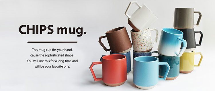 CHIPS Splash White & Orange Gift Boxed Mug with Handle 380ml