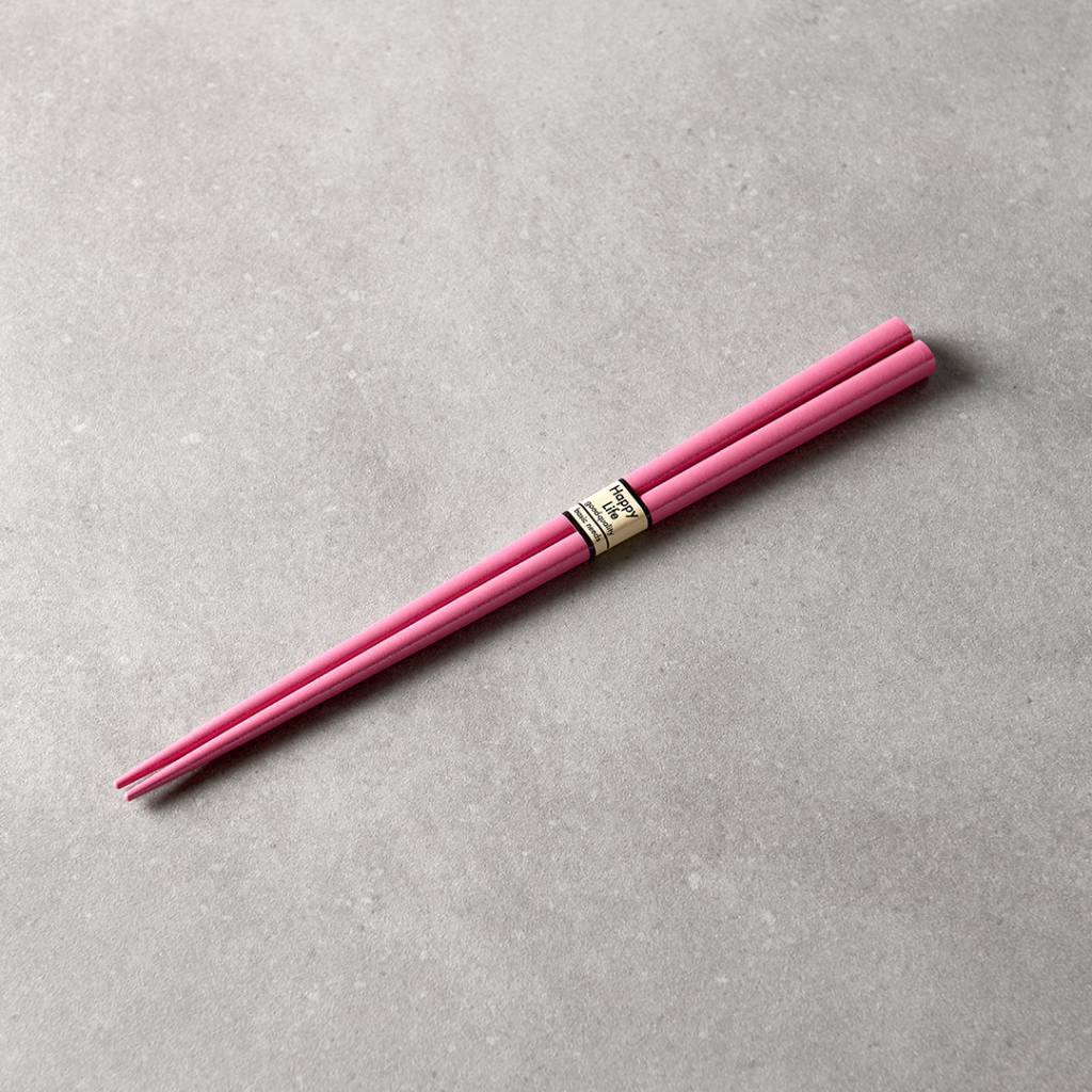 Pink textured chopsticks 23cm