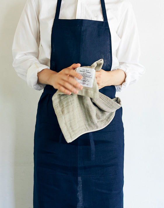 Shinto 2.5 ply gauze bath towel large beige - 88 x 140cm