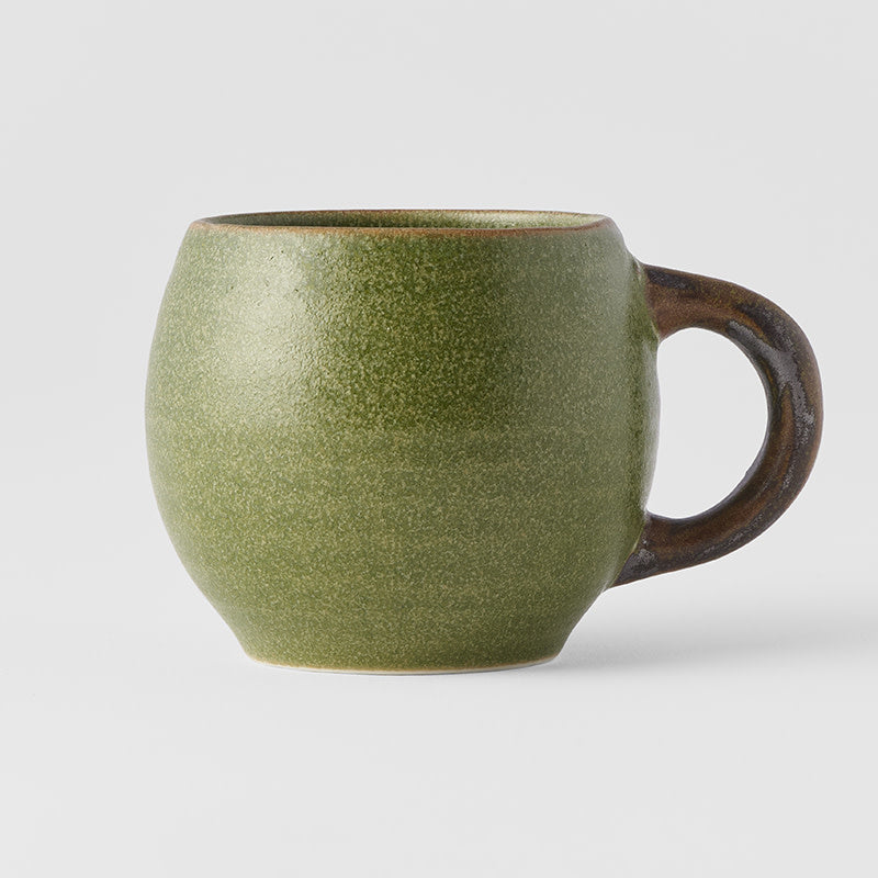 Mug with handle rounded olive 300ml