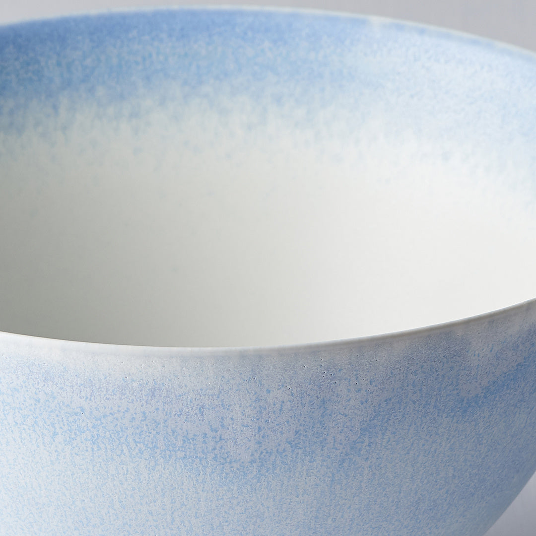 Duck egg blue fluted bowl 21cm