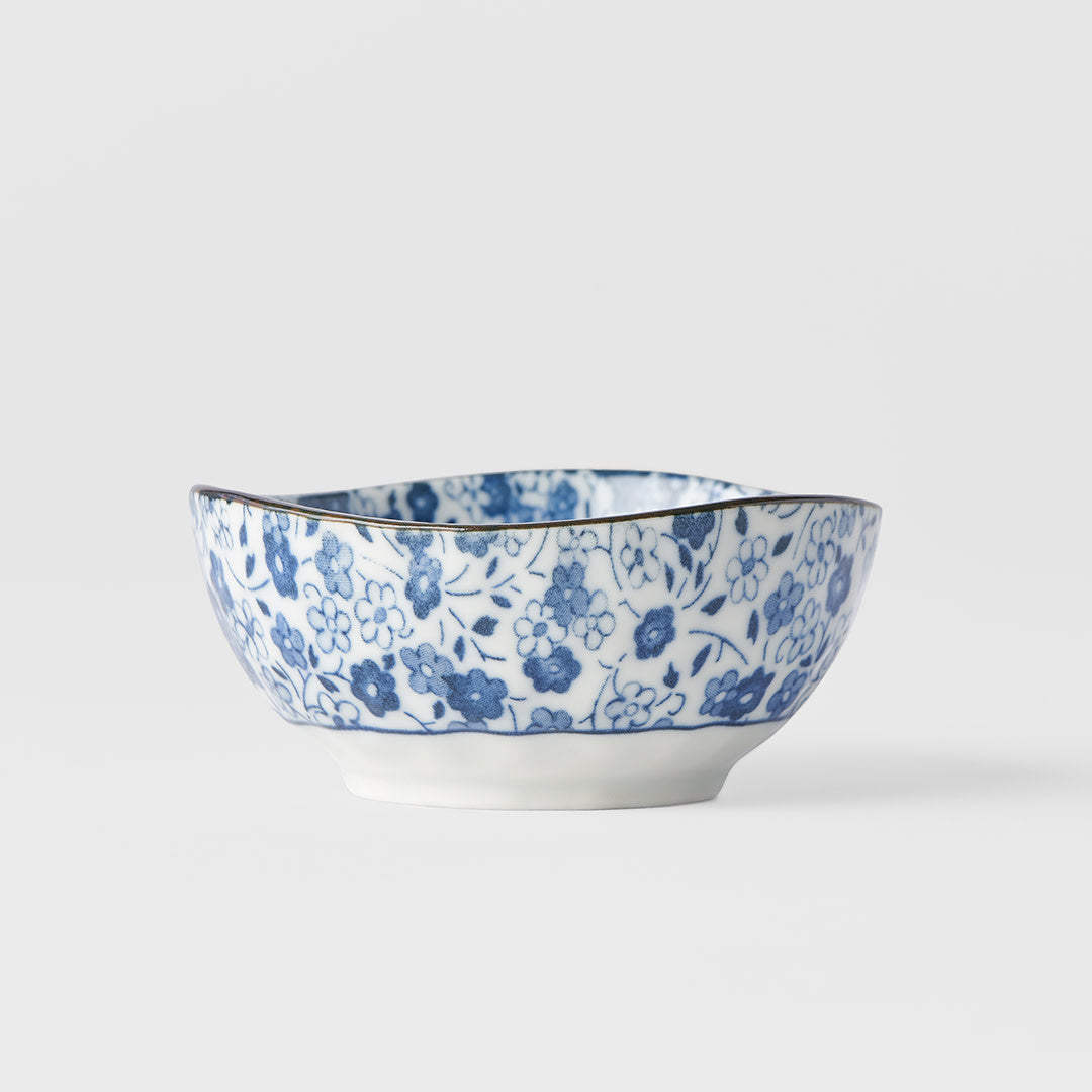 Blue Daisy Oval Tapas Bowl 9cm