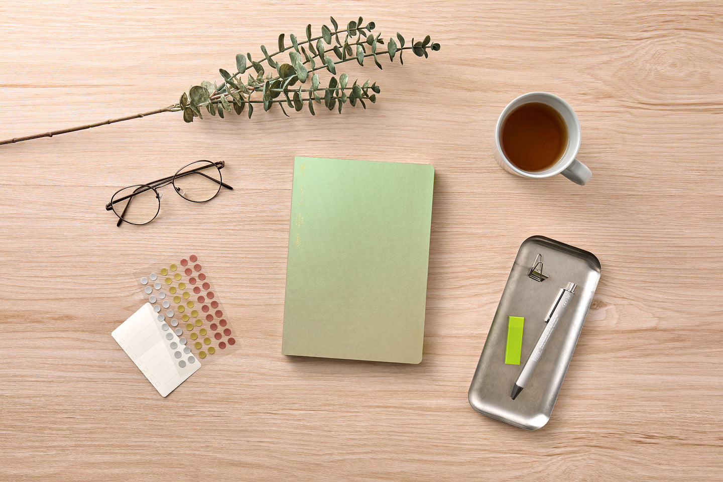 Stalogy 365 Days Notebook Grid A5 - 2026 Limited Edition Aurora Green