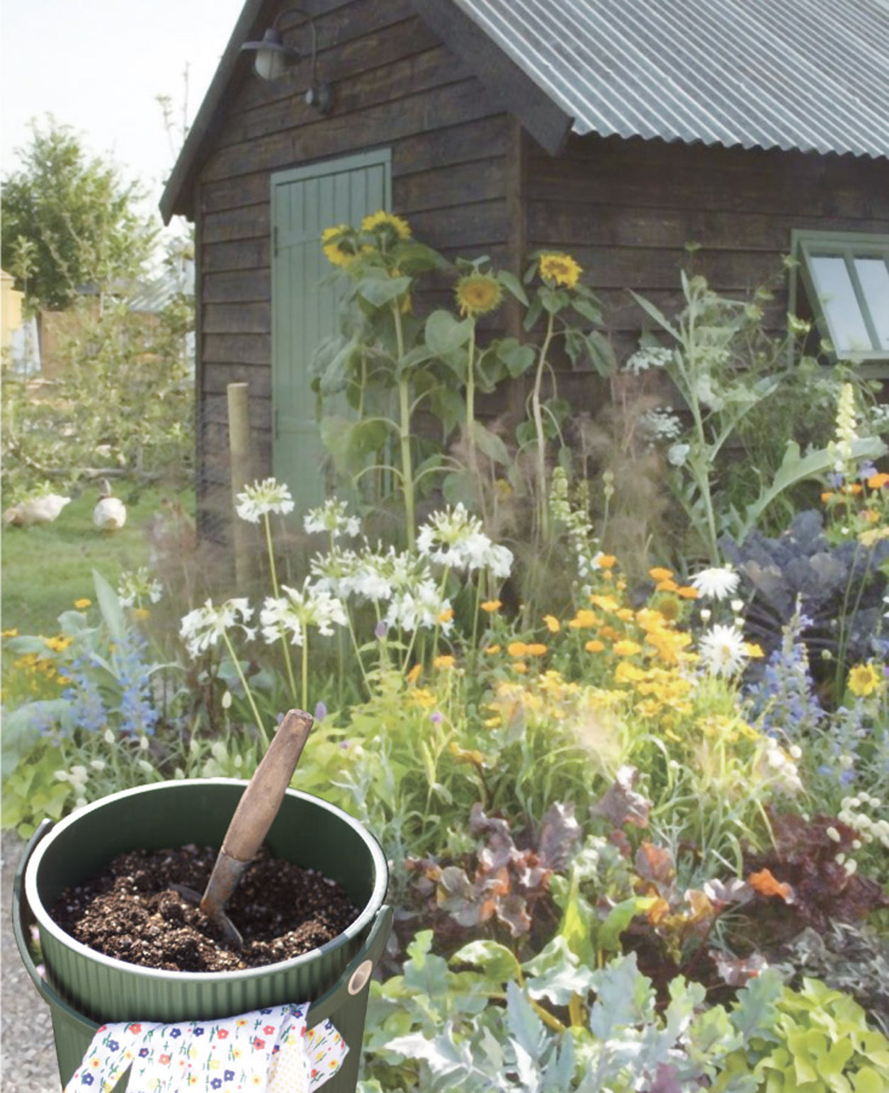 Garden Tool Bucket 20L Dark Green