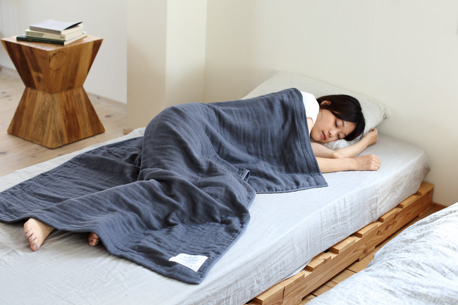 Shinto 2.5 ply gauze bath towel large beige - 88 x 140cm