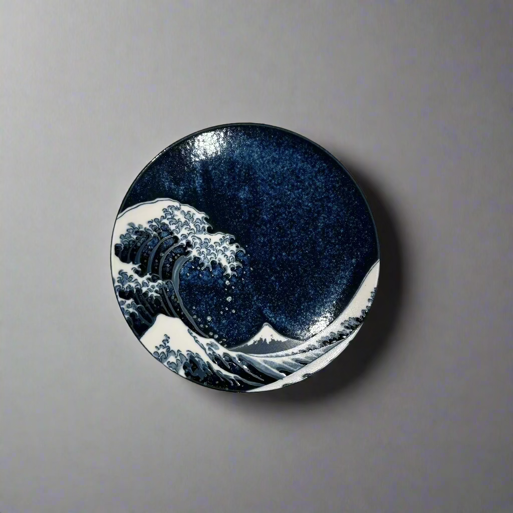 Hokusai design side plate 20cm