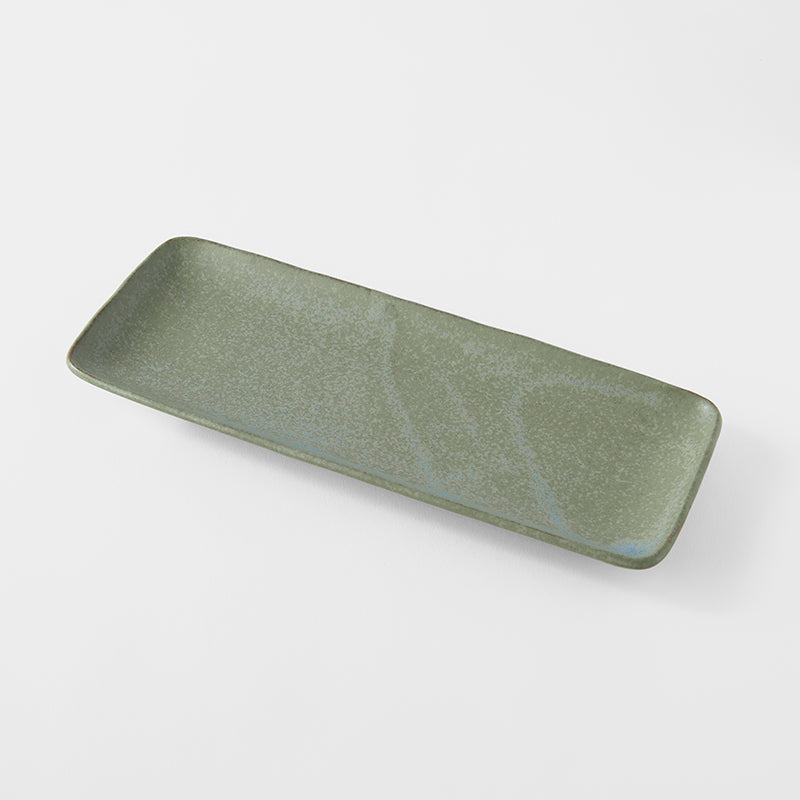 Green fade sashimi plate 29cm
